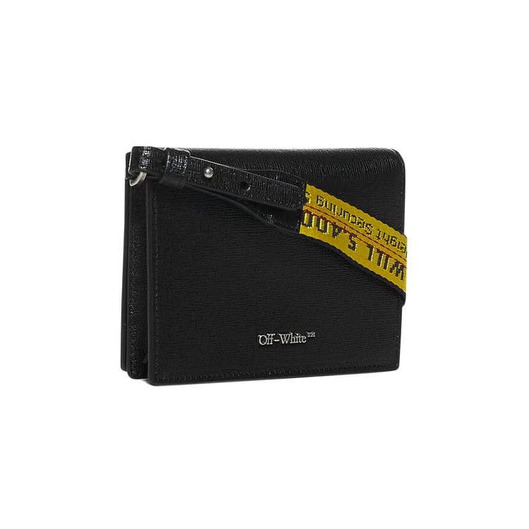 Off-White Diag Leather Mini Pouch Bag Black/White