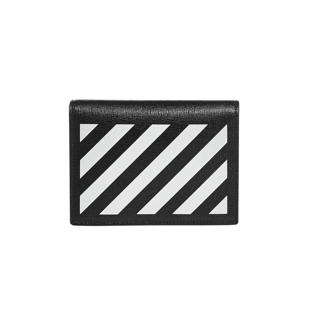 Off-White Diag Leather Mini Pouch Bag Black/White