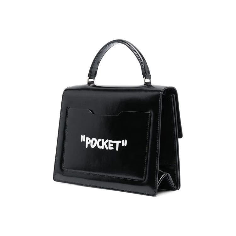 Off-White Quote Jitney 2.8 Shoulder Bag Black