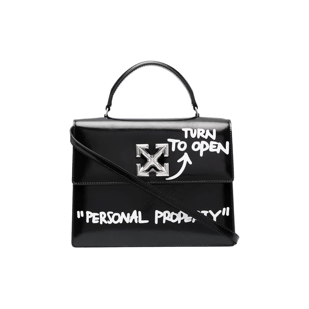 Off-White Quote Jitney 2.8 Shoulder Bag Black
