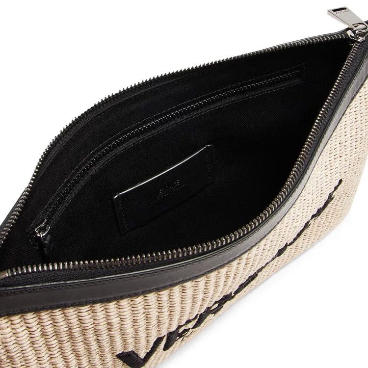 Versace Medusa Biggie Pouch Natural/Black/Ruthenium