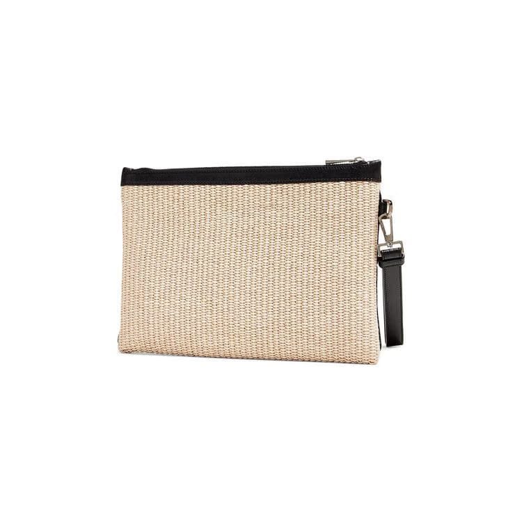Versace Medusa Biggie Pouch Natural/Black/Ruthenium