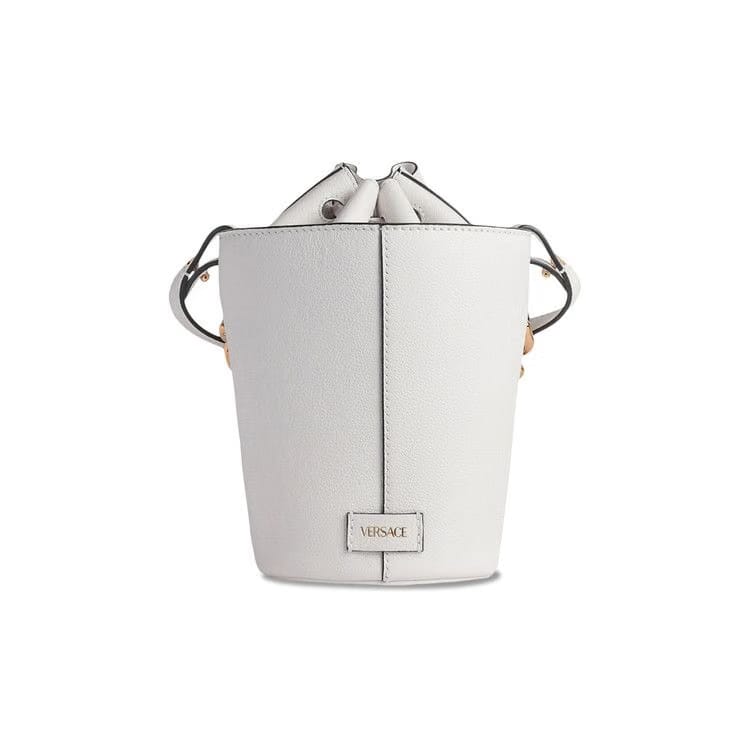 Versace LA Medusa Bucket Bag White