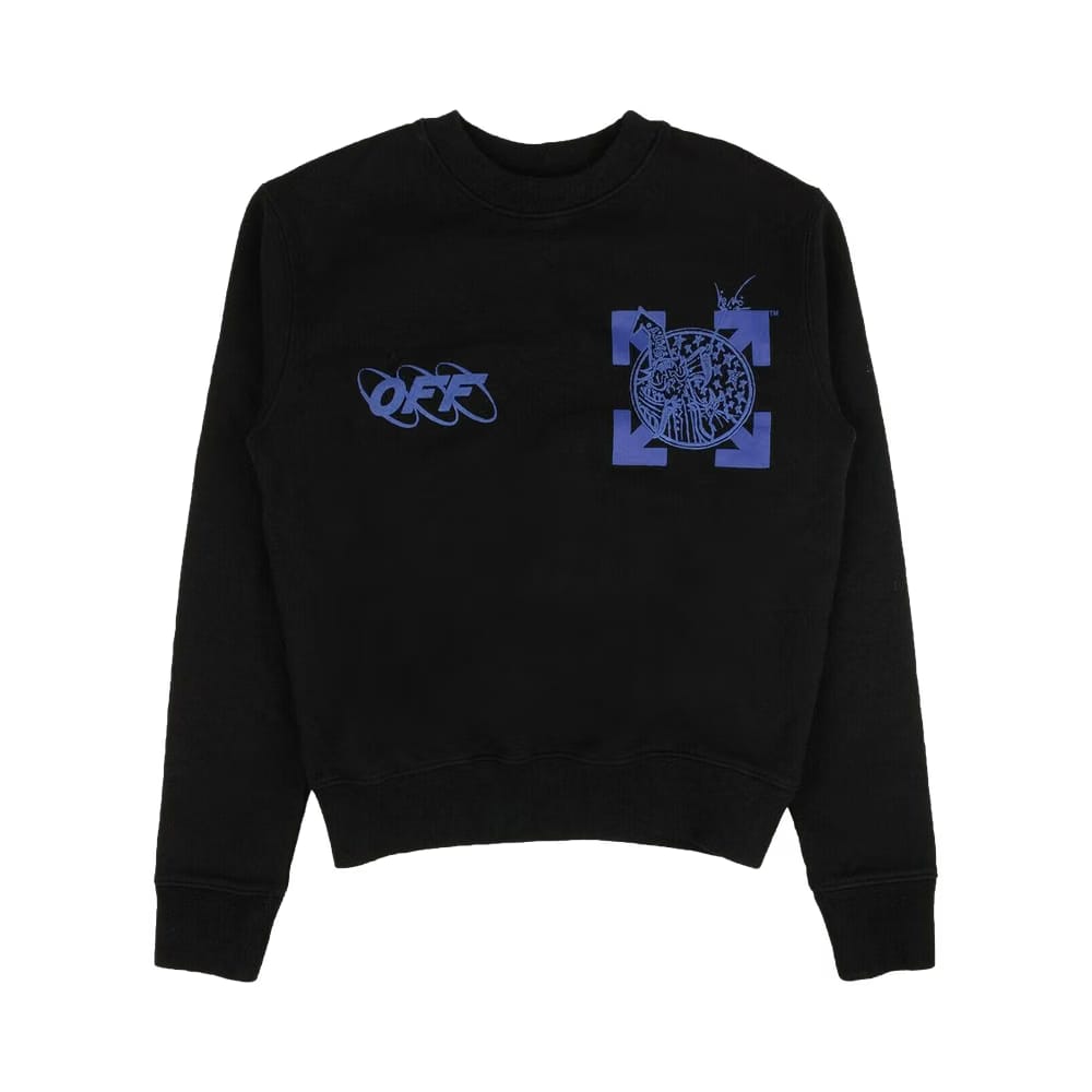 Off-White Graphic Print Sweatshirt Black