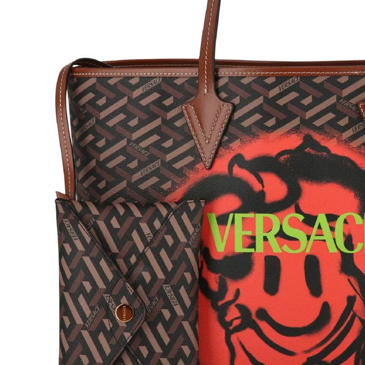 Versace La Greca Smile Tote Bag Multicolor