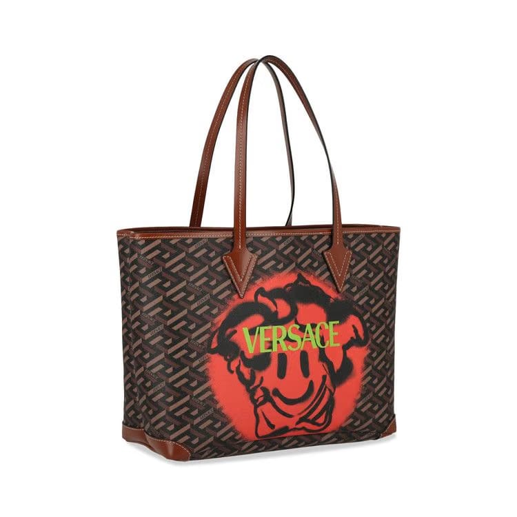Versace La Greca Smile Tote Bag Multicolor