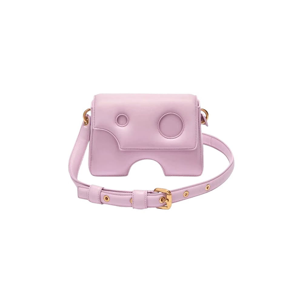 Off-White Logo-Print Shoulder Bag Lilac