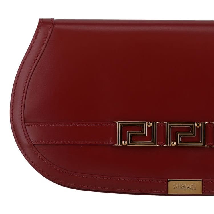 Versace Greca Goddess Clutch Red/Gold