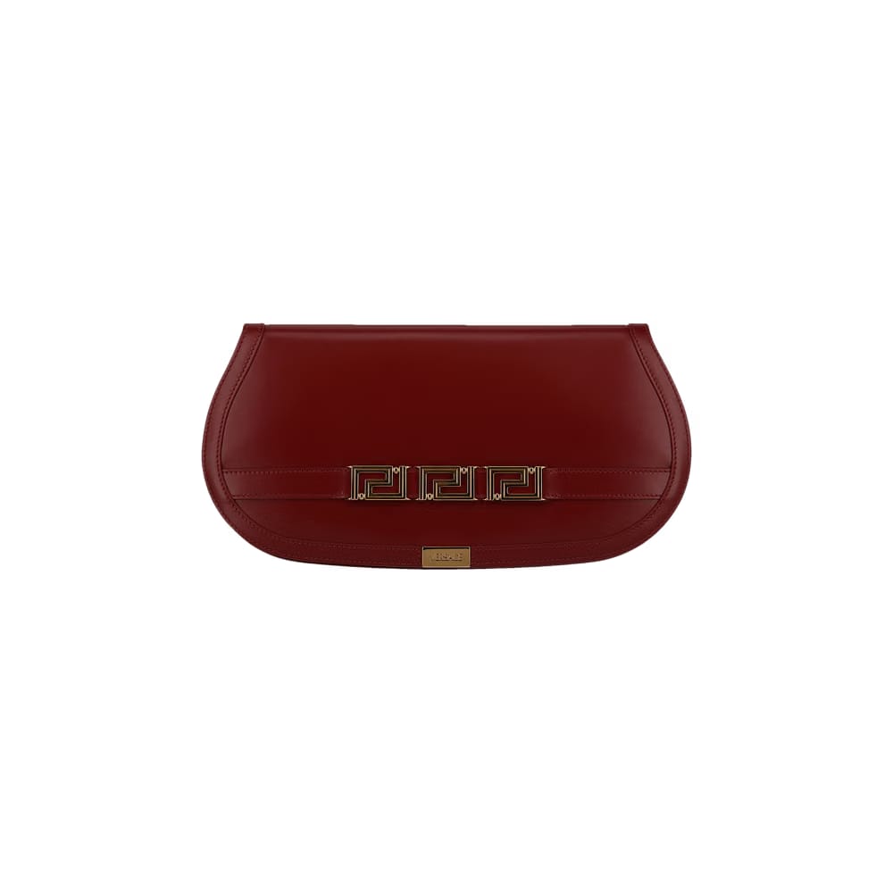 Versace Greca Goddess Clutch Red/Gold