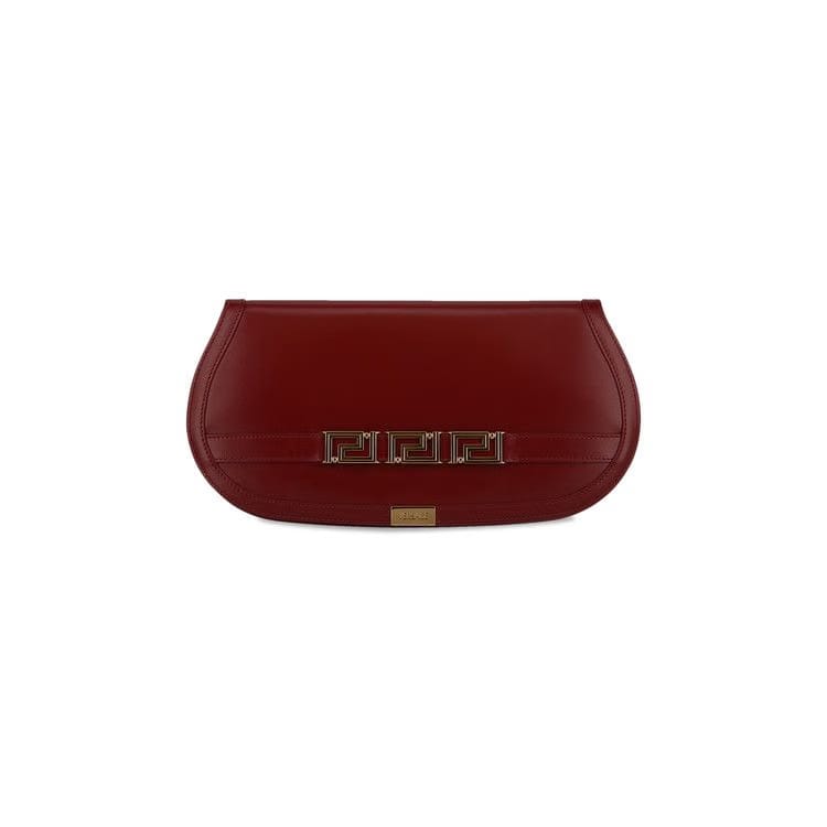 Versace Greca Goddess Clutch Red/Gold