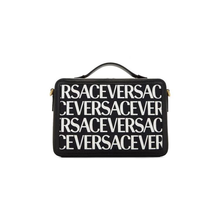 Versace Messenger Bag Black/White/Versace Gold