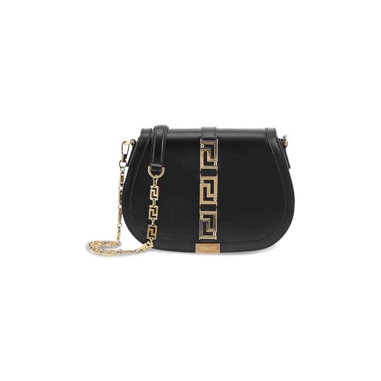 Versace Greca Goddess Shoulder Bag Black