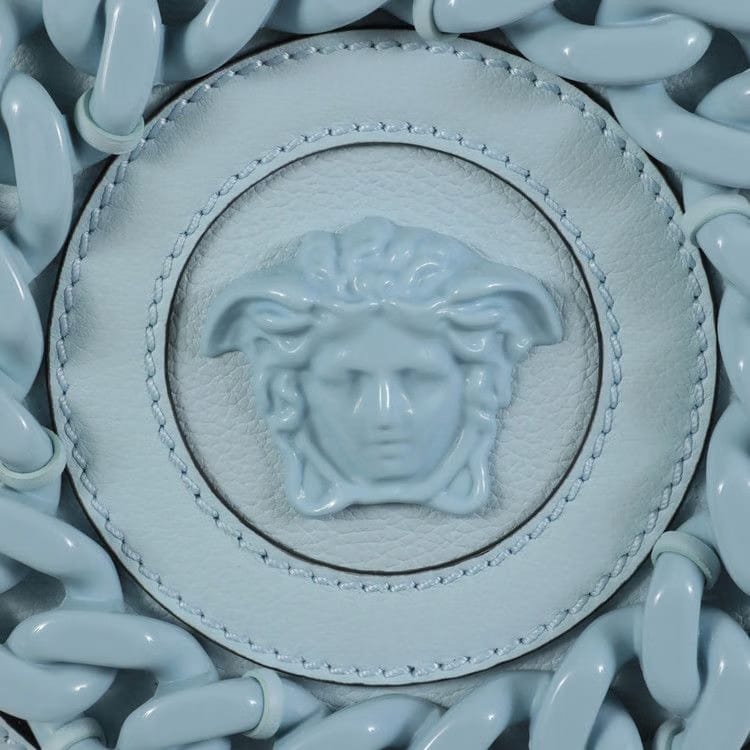 Versace La Medusa Round Camera Bag Ice Blue