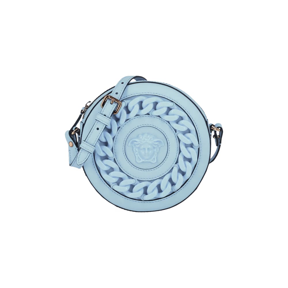 Versace La Medusa Round Camera Bag Ice Blue
