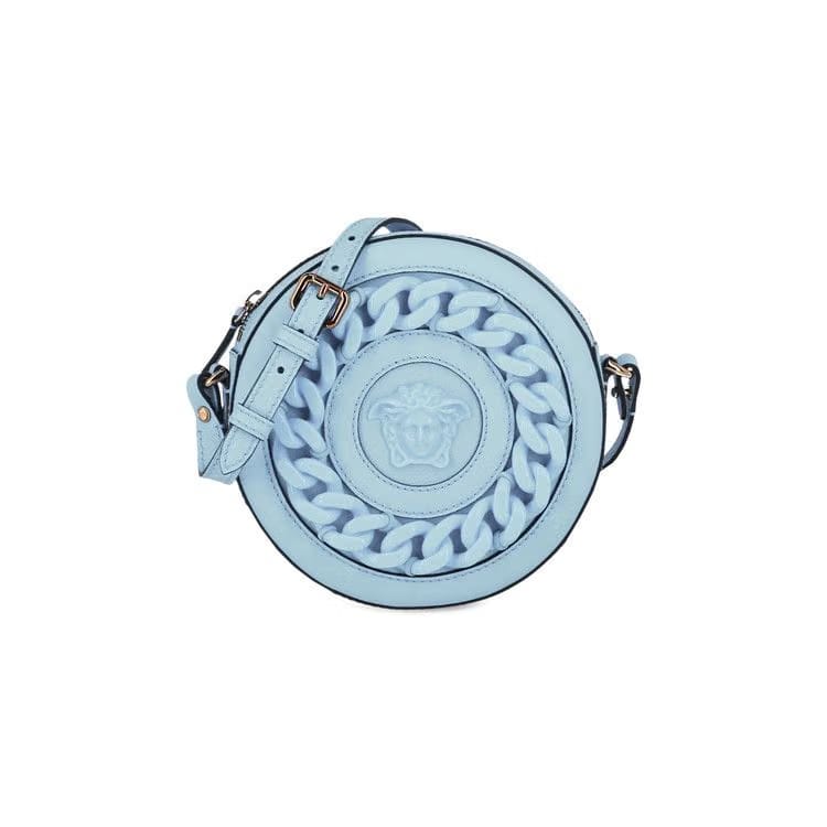 Versace La Medusa Round Camera Bag Ice Blue