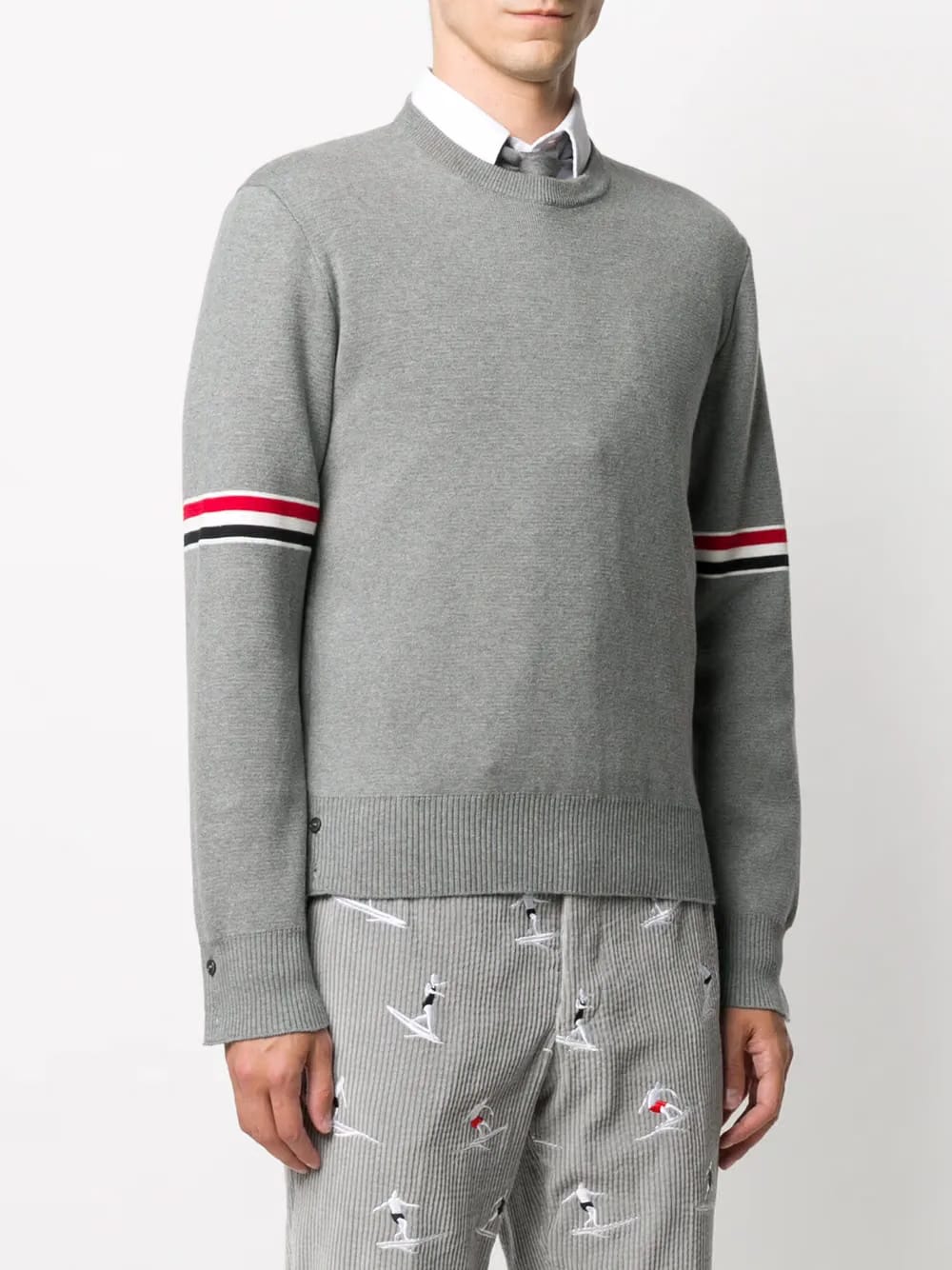 Milano stitch crew neck jumper