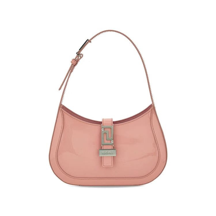 Versace Greca Goddess Small Hobo Bag English Rose/Palladium