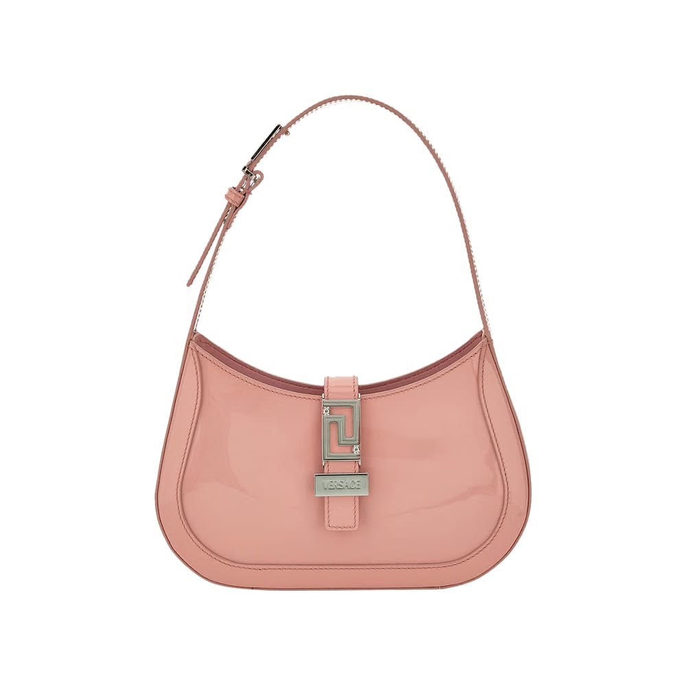 Versace Greca Goddess Small Hobo Bag English Rose/Palladium