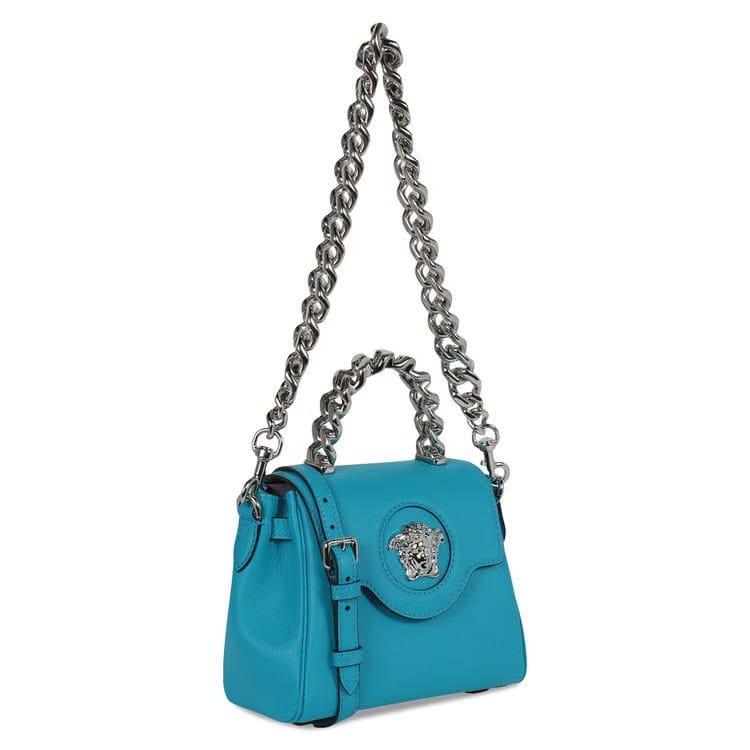 Versace La Medusa Small Handbag Blue