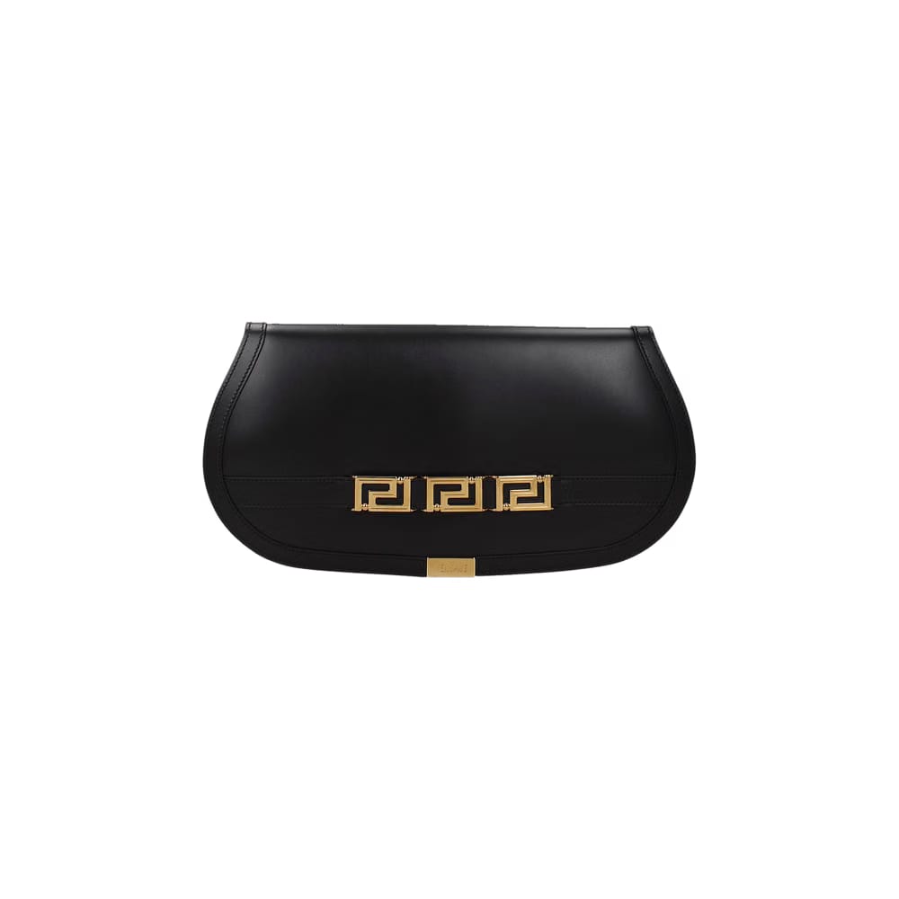 Versace Goddess Clutch Bag Black