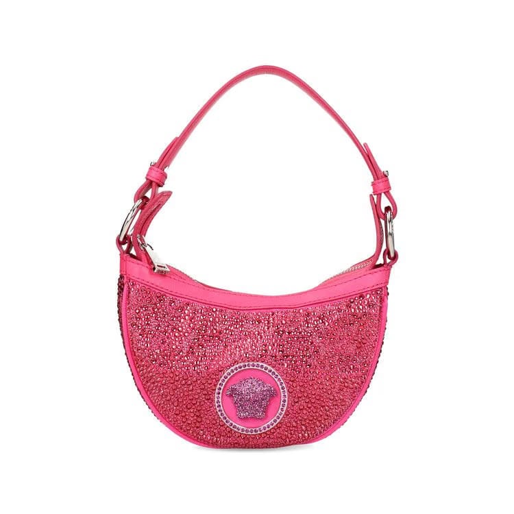 Versace Swarovski Crystal Bag Pink