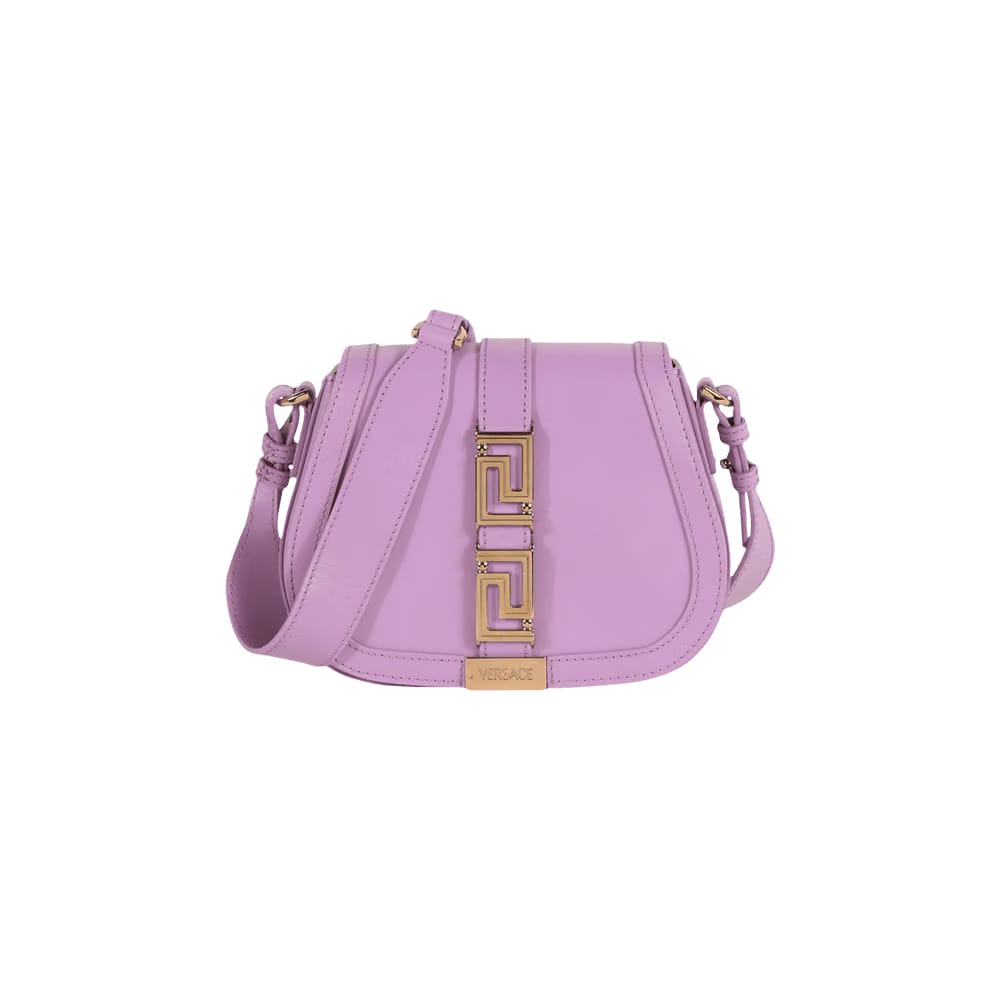 Versace Greca Goddess Small Shoulder Bag Violet