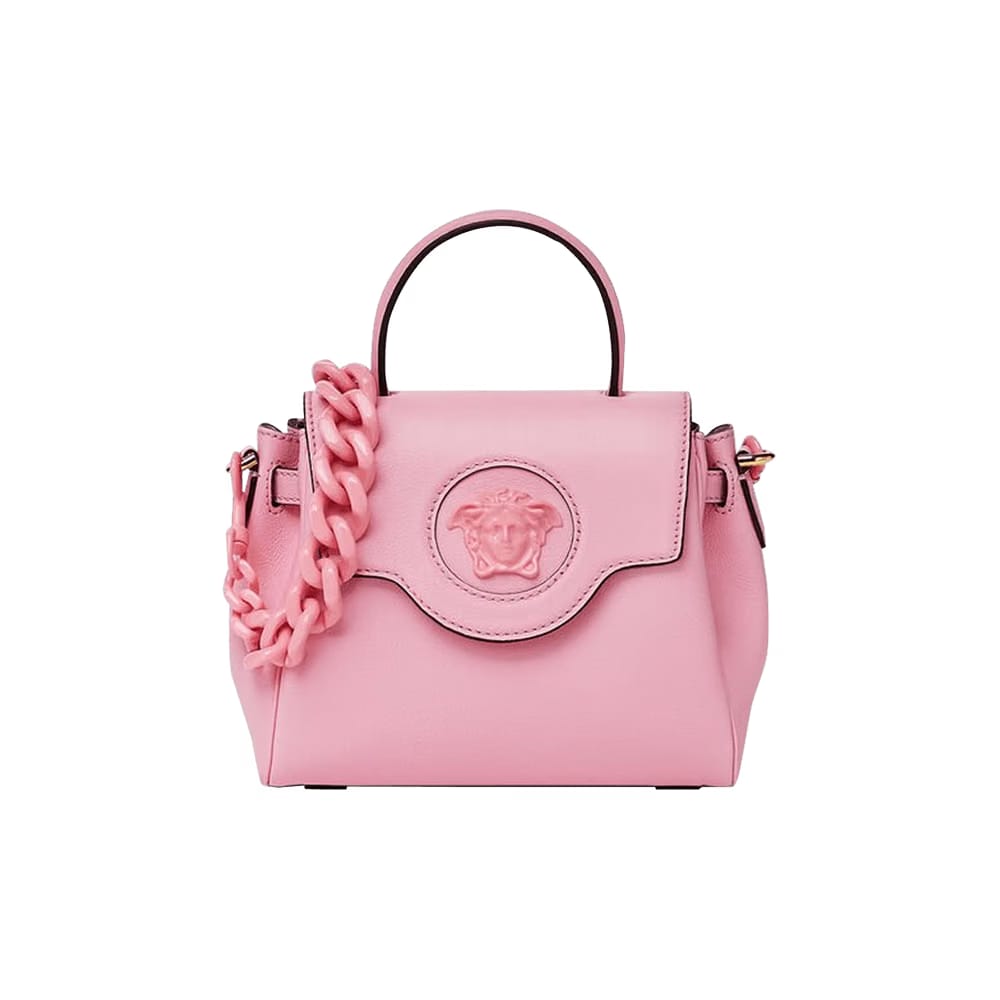 Versace La Medusa Small Handbag Baby Pink/Versace Gold