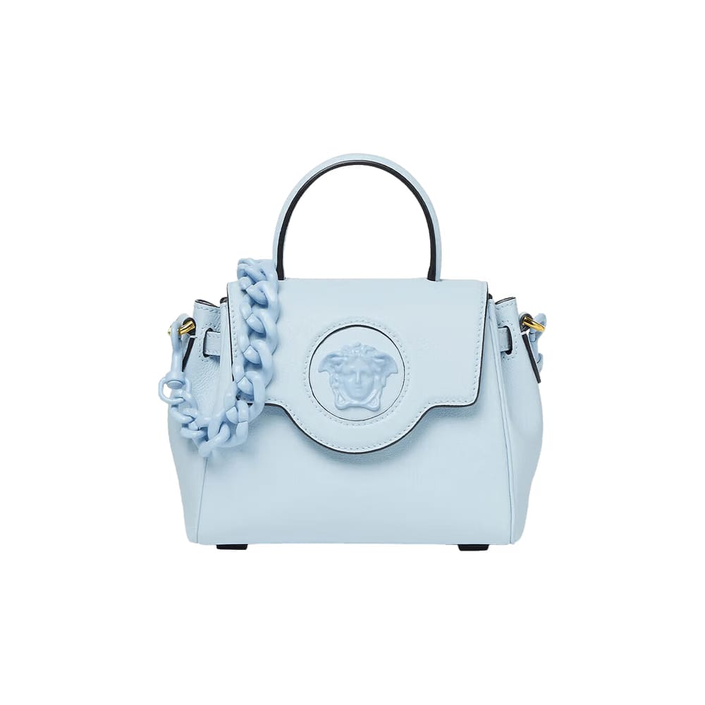 Versace Medusa Top Handle Bag Light Blue