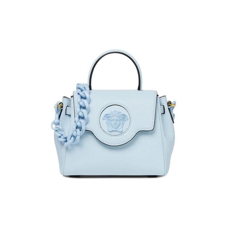 Versace Medusa Top Handle Bag Light Blue