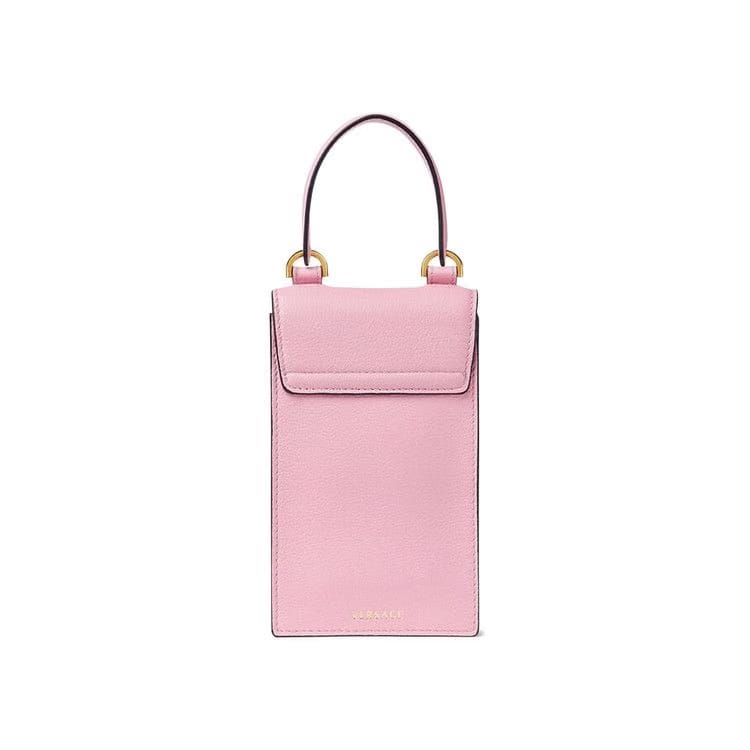 Versace La Medusa Phone Holder Mini Bag Baby Pink/Versace Gold