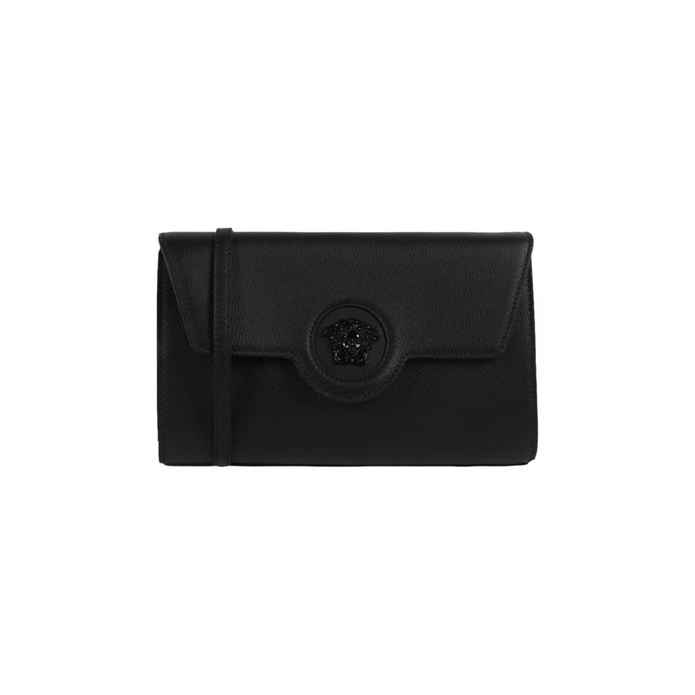 Versace La Medusa Crossbody Bag Black Gold