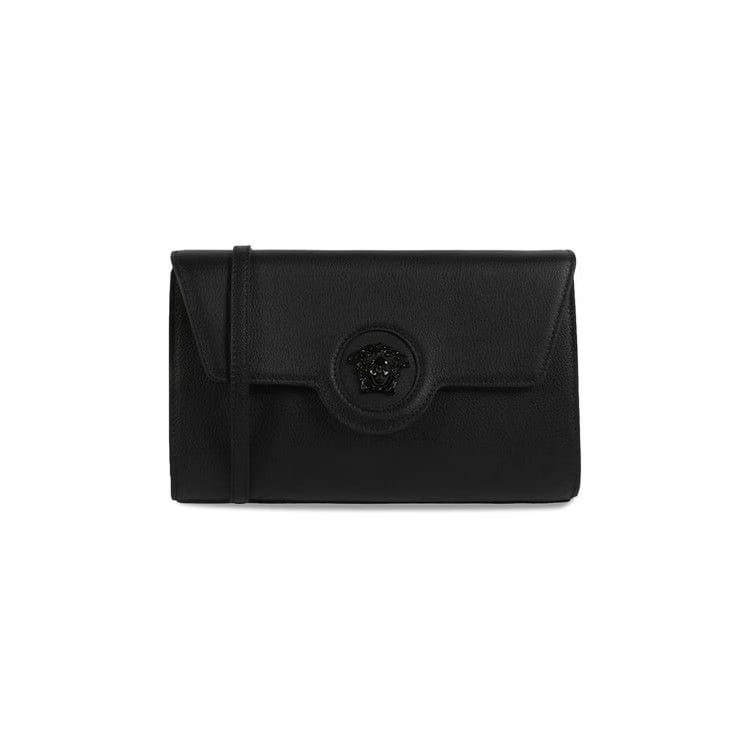 Versace La Medusa Crossbody Bag Black Gold