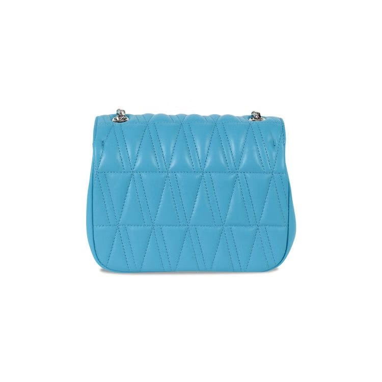 Versace Virtus Quilted Evening Bag Blue