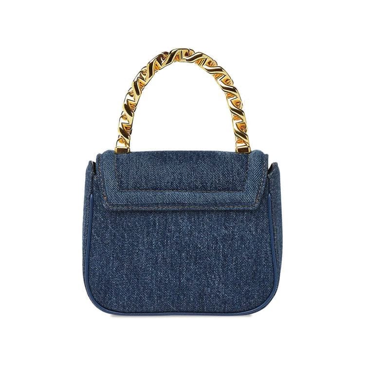 Versace La Medusa Mini Bag Navy Blue/Gold