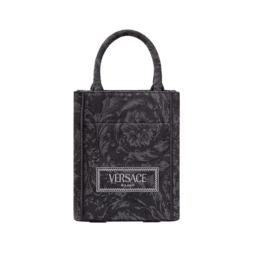 Versace Barocco Athena Mini Tote Bag Black