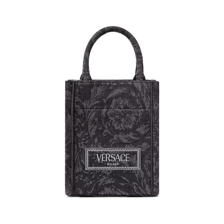 Versace Barocco Athena Mini Tote Bag Black