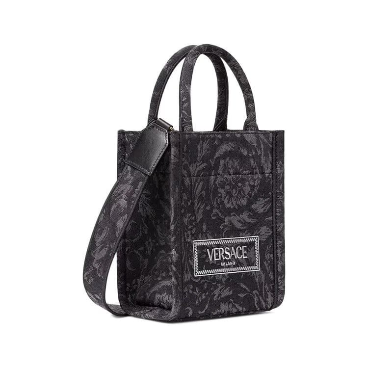 Versace Barocco Athena Mini Tote Bag Black