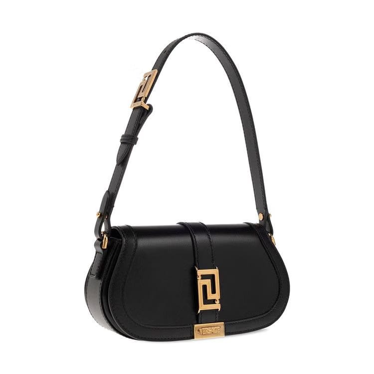 Versace Greca Goddess Mini Shoulder Bag Black/Versace Gold