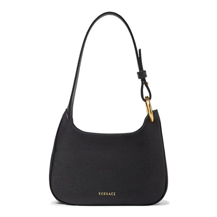Versace La Medusa Mini Hobo Bag Black/Versace Gold
