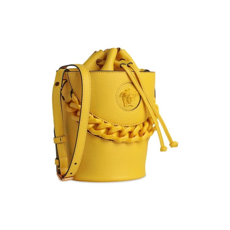 Versace La Medusa Bucket Bag Yellow