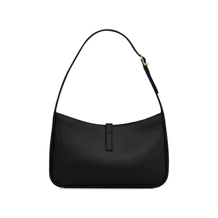 Saint Laurent Le 5 À 7 Hobo Bag In Smooth Leather Nero