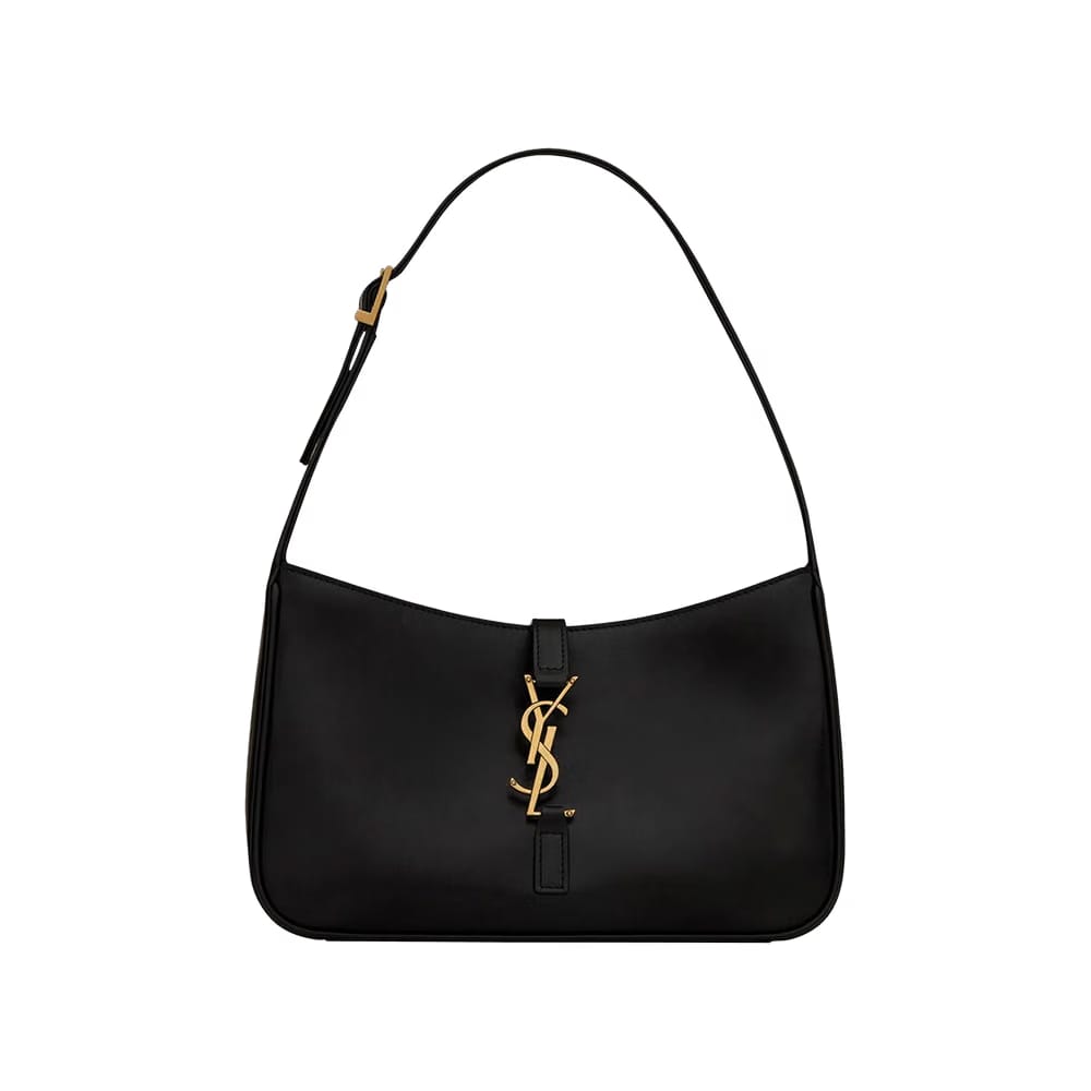 Saint Laurent Le 5 À 7 Hobo Bag In Smooth Leather Nero
