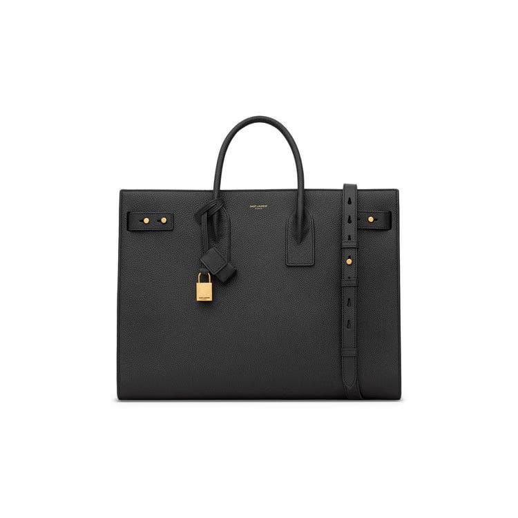 Saint Laurent Sac De Jour Thin Large Tote Bag Black