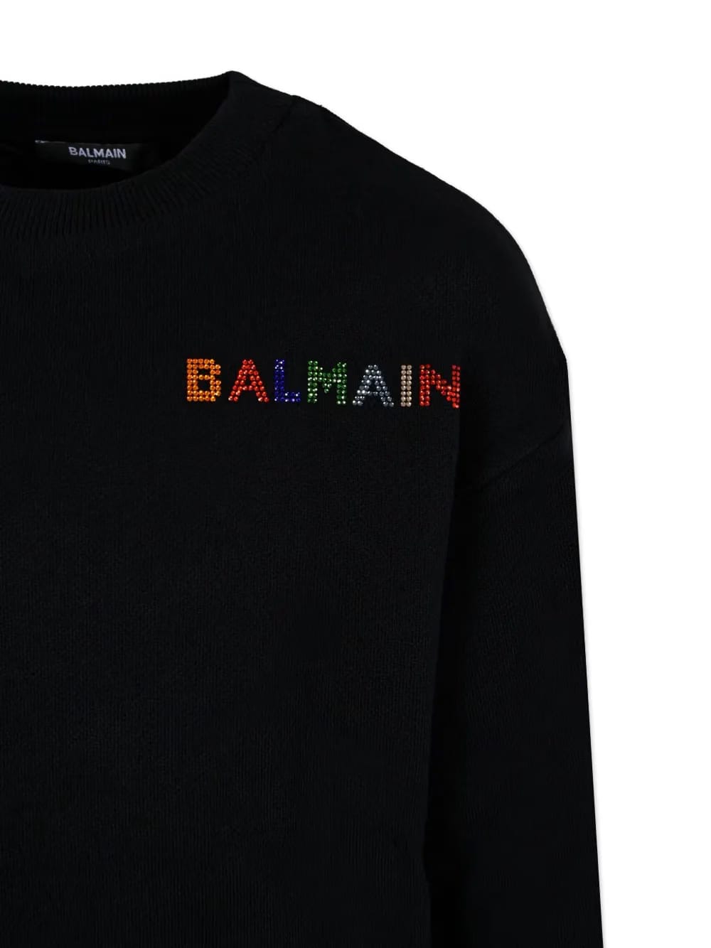 rhinestone-embellished sweatshirt