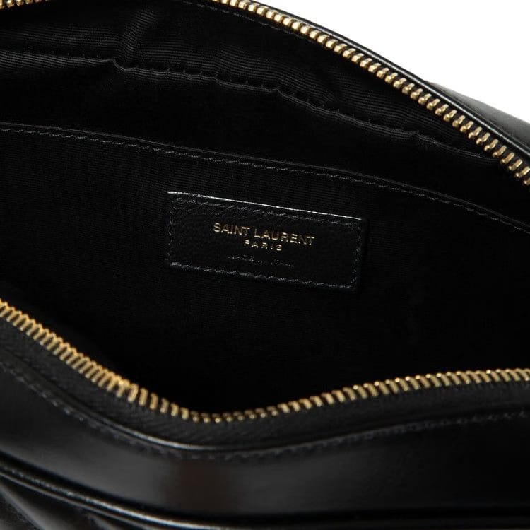 Saint Laurent Lou Quilted Crossbody Bag Black