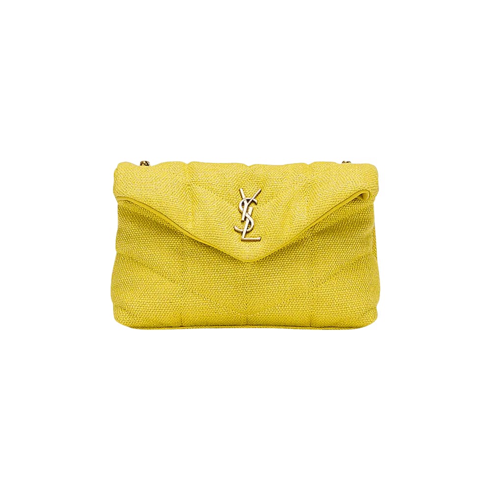 Saint Laurent Puffer Toy Bag Lemon Pie
