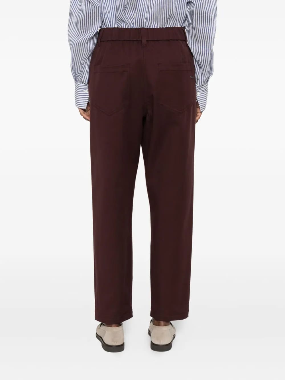 elasticated-waist pocket trousers