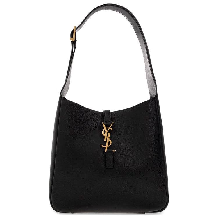 Saint Laurent Le 5 A 7 Supple Hobo Bag Black