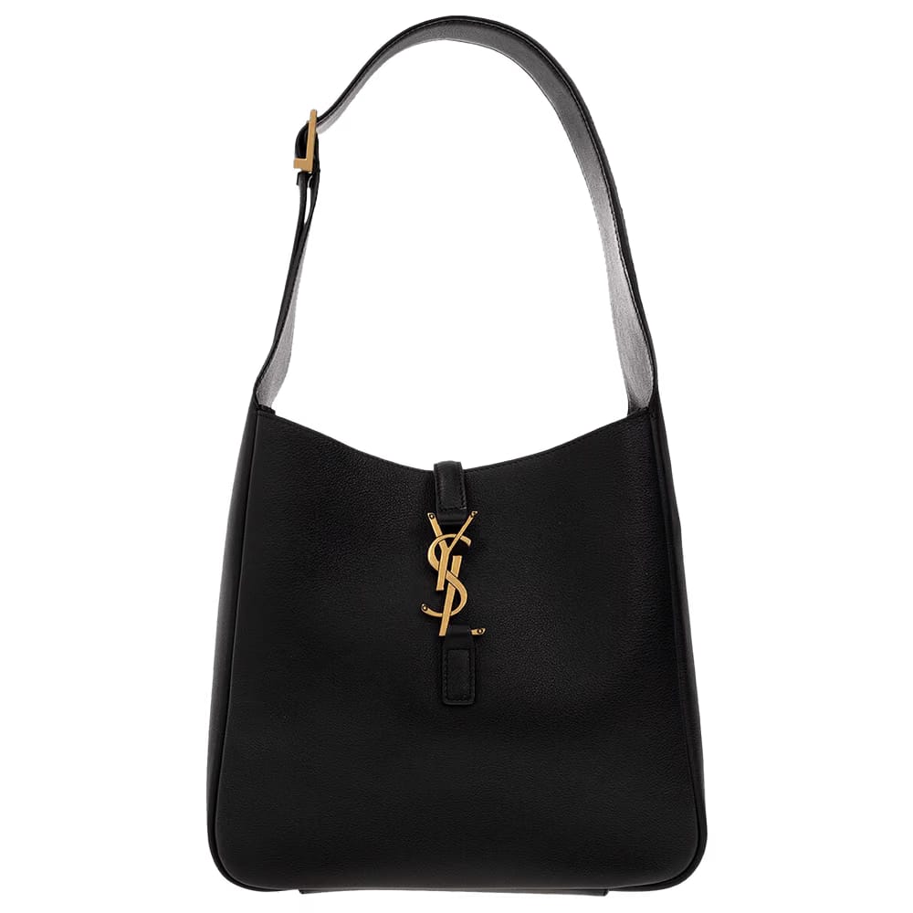 Saint Laurent Le 5 A 7 Supple Hobo Bag Black
