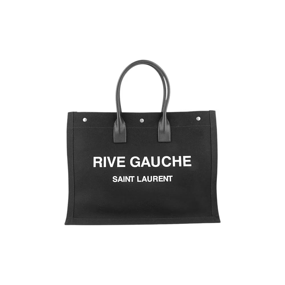 Saint Laurent Rive Gauche Tote Bag Black/White